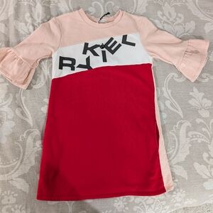 Sonia Rykiel Paris Colorblock Graphic Dress Size 12